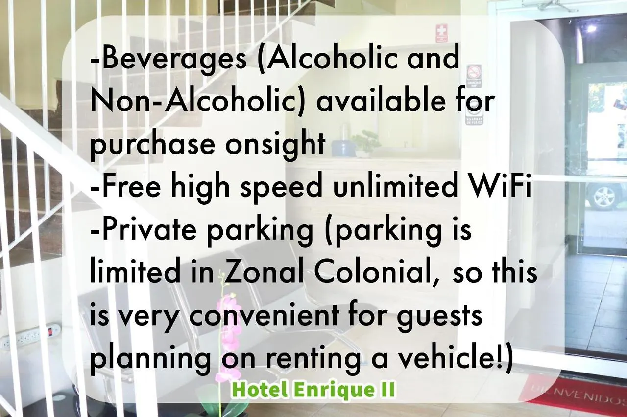 Hotel Enrique II Zona Colonial Vista Al Malecon Santo Domingo 2*,